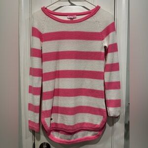 Lily Pulitzer Paige horizontal Pink and White Striped Sweater